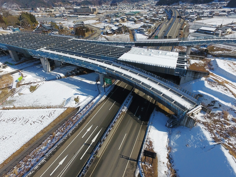 中部縦貫道Bランプ工事