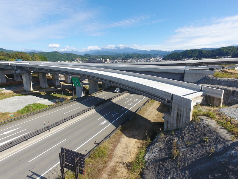 中部縦貫道Bランプ工事
